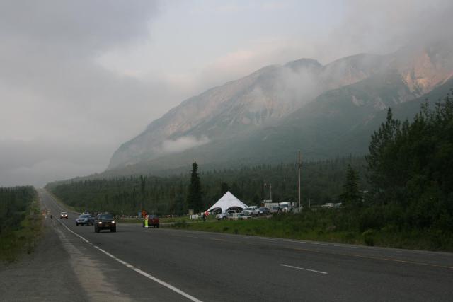 Start of the race.  0730.  Sheep Mountain