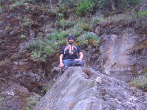 Me, standing on a rock