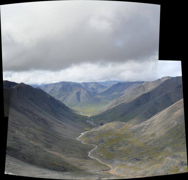 Looking down to drainage to pipeline