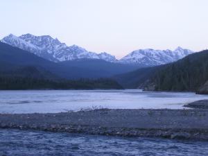 The sun wasn't up.  It was pretty damn cold.