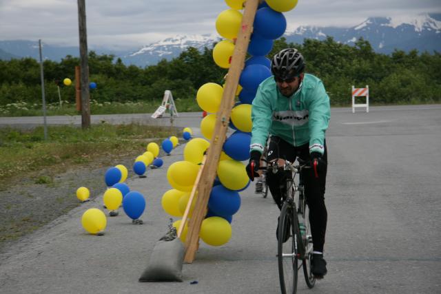 The Finish Line!!  11:50.46.  7th Place overall, 4th in my age group.