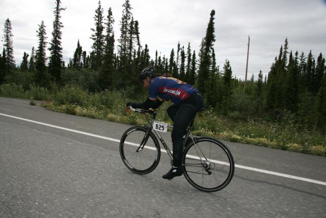 In the aero bars.