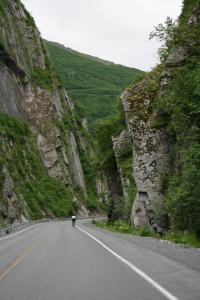 In the canyons.  Headwinds were ugly.